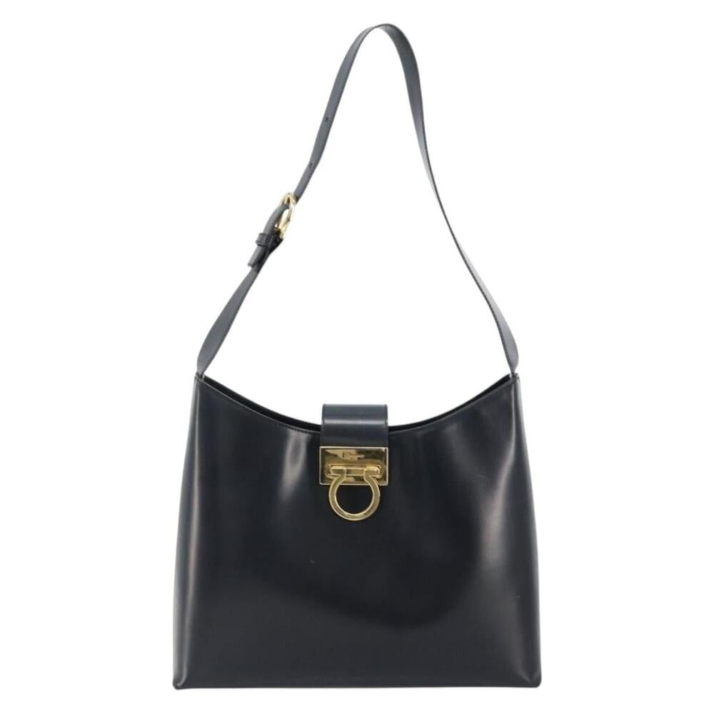 Salvatore Ferragamo Gancini Shoulder Bag Blue